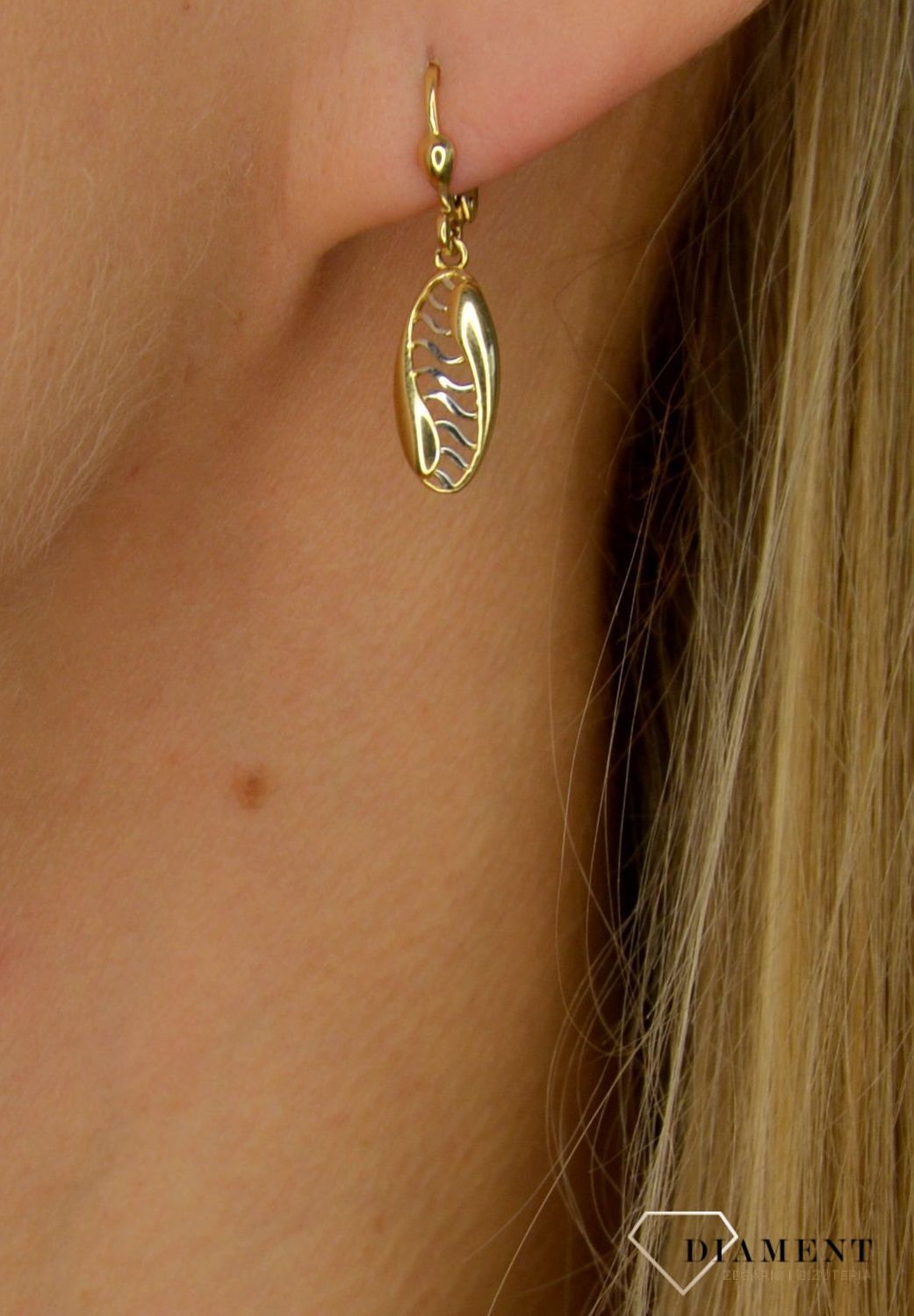 Złote kolczyki 585 bicolor KL 5548A.jpg